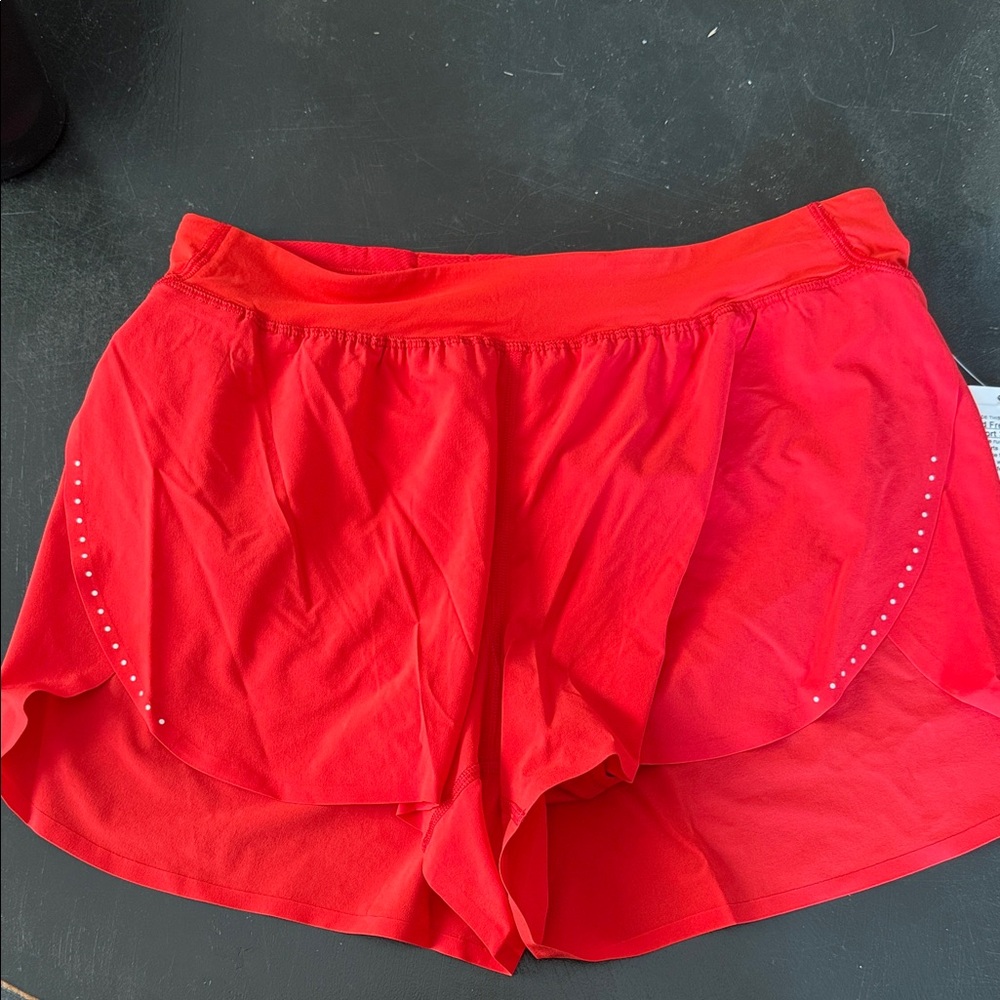 Lululemon Athletica Red Athletic Shorts